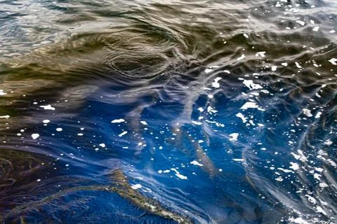 Close-up of blue water waves Stock Photos