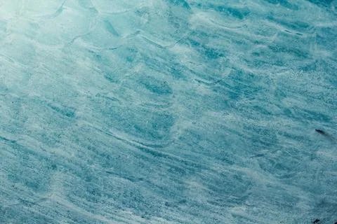 Close up blue wavy ice surface concept photo Stock Photos