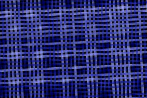 Close-up of blue woven fabric with intersecting lines Stock Illustration
