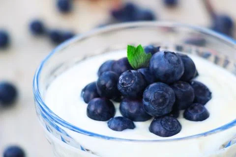 Close up of Blueberries Stock Photos