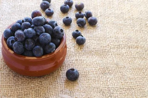 Close up of blueberries Stock Photos