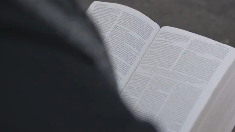 Close-up of Blurred Man Reading Scriptur... | Stock Video | Pond5