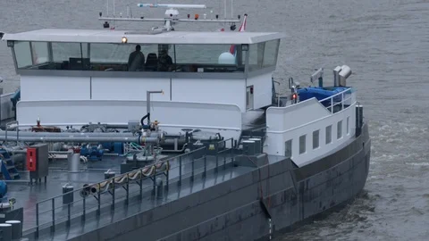 Close up boat on river Stock Footage 101932008