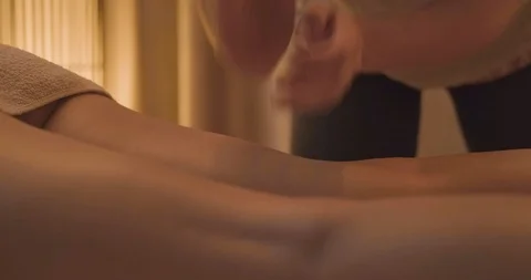 Close up of body massage Stock Footage 122687308