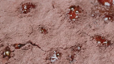 Close up of boiling sugar with bubbles turns into caramel, caramelization Stock Footage 275865522