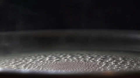 Close up of Boiling water bubble Stock Footage 73078804