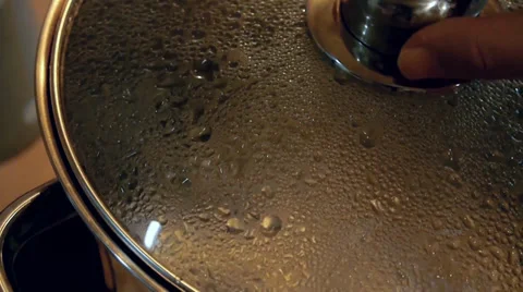 Close up Boiling Water in the pot. Stock Footage 36237525