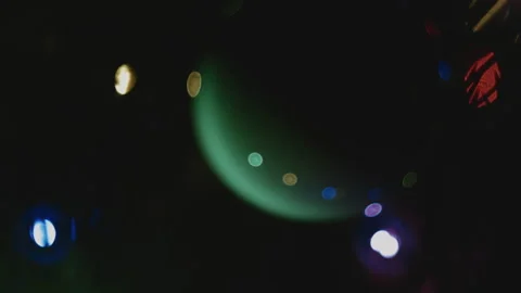 Close-up bokeh of Christmas tree decorations. Video stock 260869885