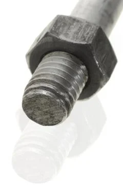 Close up on bolt and nut Stock Photos