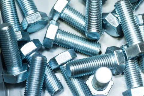 Close-up bolts background Foto stock