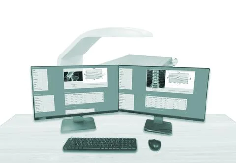 Close up Bone density machine. Stock Photos