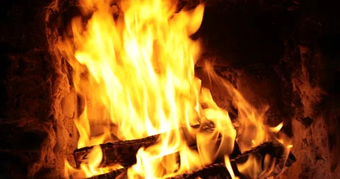Close up bonfire flames of camping fire Stock Footage 108824279