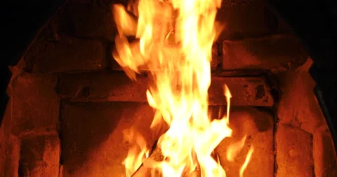 Close up bonfire flames of camping fire Stock Footage 108826838