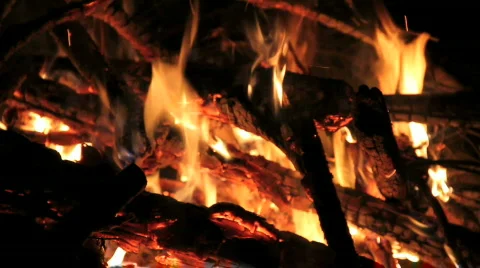 Close up of bonfire Stock Footage 770459