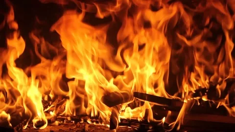 Close-up Of a Bonfire Stock-Footage 127103275