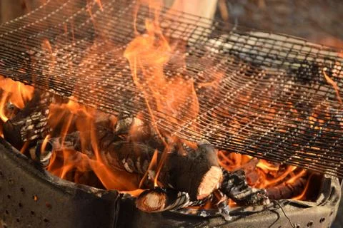 Close-up of bonfire Stock Photos