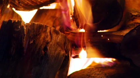 Close-up of bonfire in ranch Stock Footage 54590472