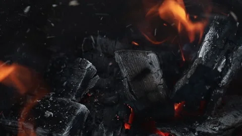 Close up. Bonfire Tongues of flame. Stock Footage 133109682
