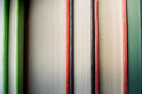Close-up of book educational concepts and learning resources in a library Stock Photos