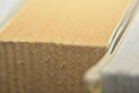 Close up of a book paper sheets abstract texture background Stock Photos