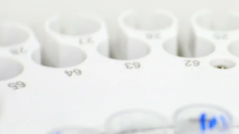 Close up bottom reagent. Stock Footage 108260232