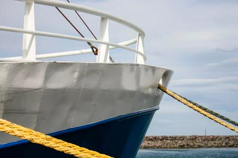 Close up of the bow of ship Stock Photos