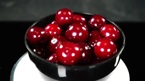 A close up of a bowl of fruit Stock Footage 134588847