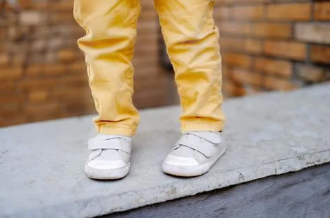 Close-up of boy legs Foto stock