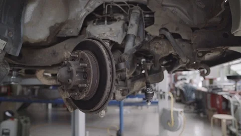 Close-up of a brake disc Stock Footage 94251177