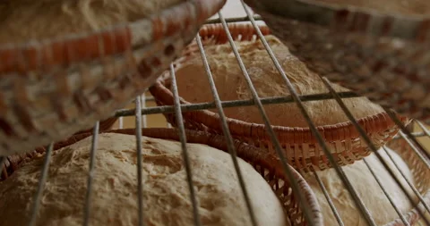 Close-up of bread at a bakery 4K. Stock Footage 221562477