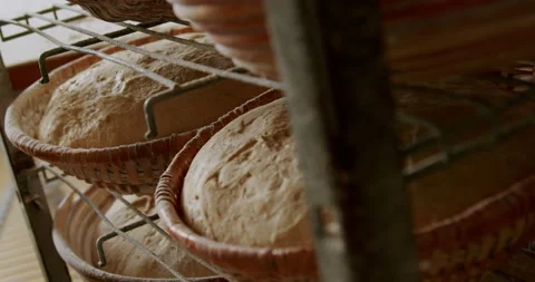 Close-up of bread at a bakery 4K. Video stock 221562544