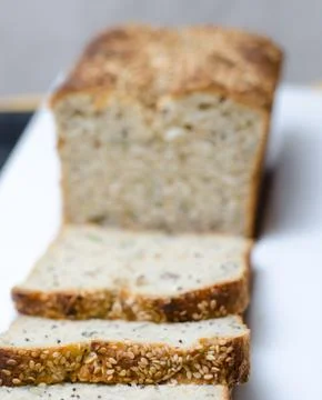 Close-up of bread slices Stock Photos
