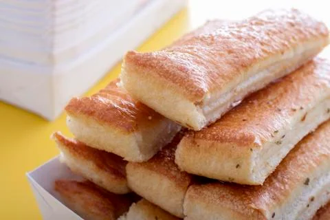 Close up of bread sticks Stock Photos