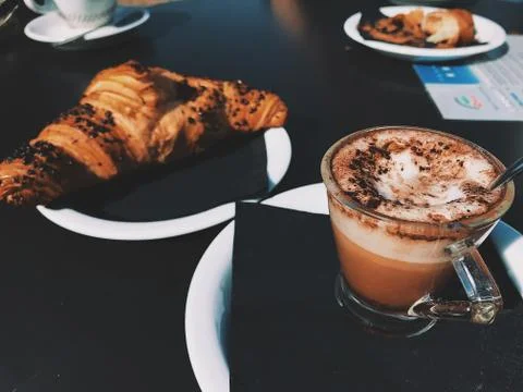 Close-up of breakfast served on table Stock Photos