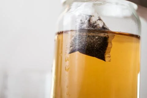Close-Up of Brewed Tea in a Jar Stock Photos