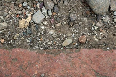 Close Up of A Brick and Shrapnel Texture Stock Photos