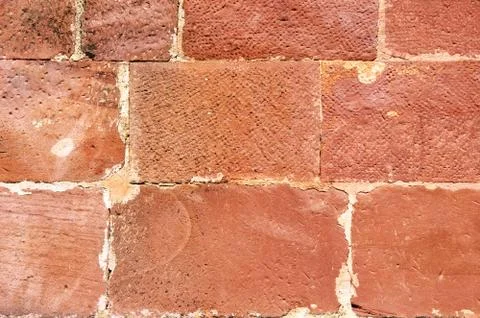 Close-up brick wall background Stock Photos