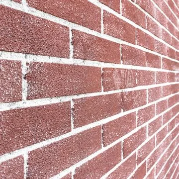 Close up of brick wall ending in infinity Brick background selective focus... Stock Photos