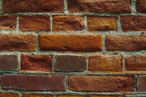 Close up of brick wall. Stock Photos