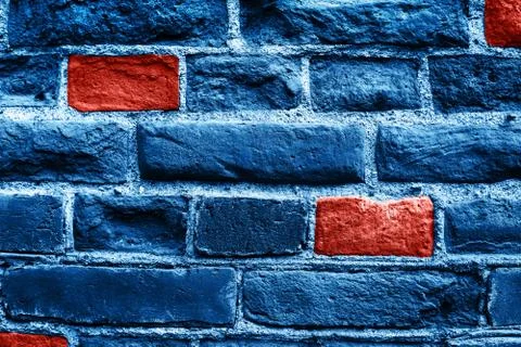 Close up of brick wall. Stock Photos
