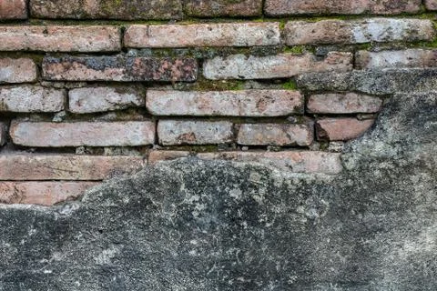 Close up of a brick-wall, texture background Stock Photos