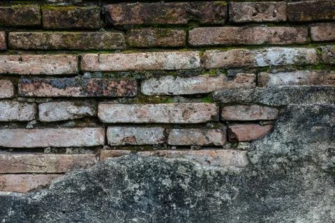 Close up of a brick-wall, texture background Stock Photos