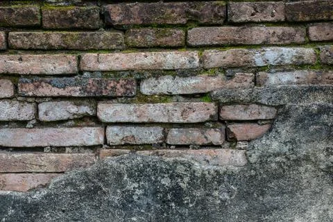 Close up of a brick-wall, texture background Stock Photos