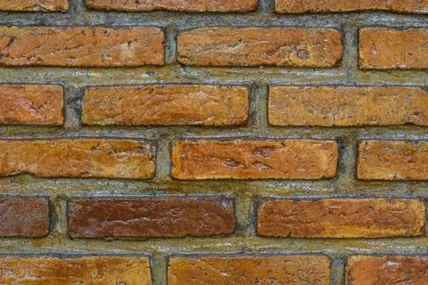 Close up of a brick-wall, texture background Stock Photos