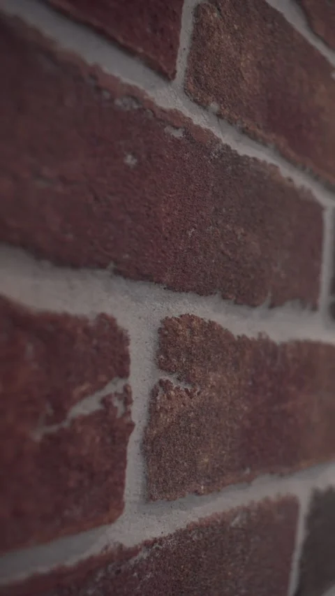 Close Up Brick Wall Texture, Camera Moves Left to Right Stock Footage 325539802