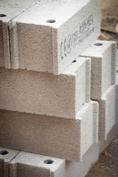 Close up of bricks, construction site 写真素材
