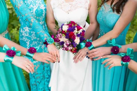Close up of bride Stock Photos