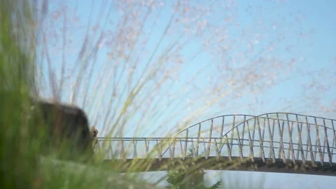 A close up of a bridge Video stock 155588307
