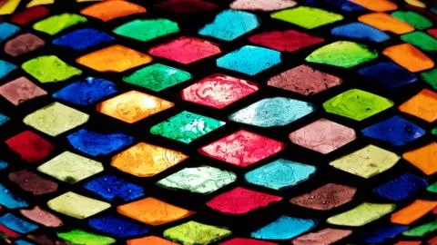Close up of a Bright and Colorful pattern Stock Photos