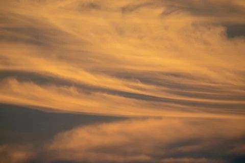 Close-up. Bright cirrus clouds. Stock Photos